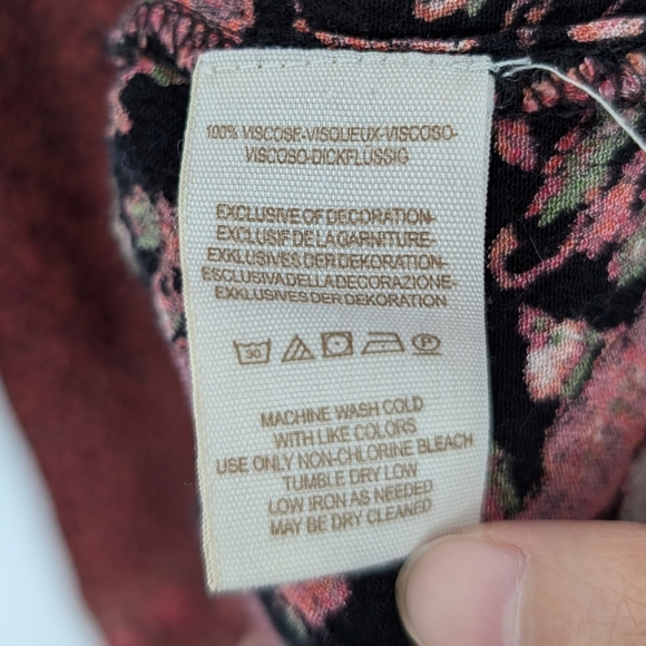 Free People Bohemian Country Sleveless Culotte Jumpsuit Sz M - Picture 15 of 15